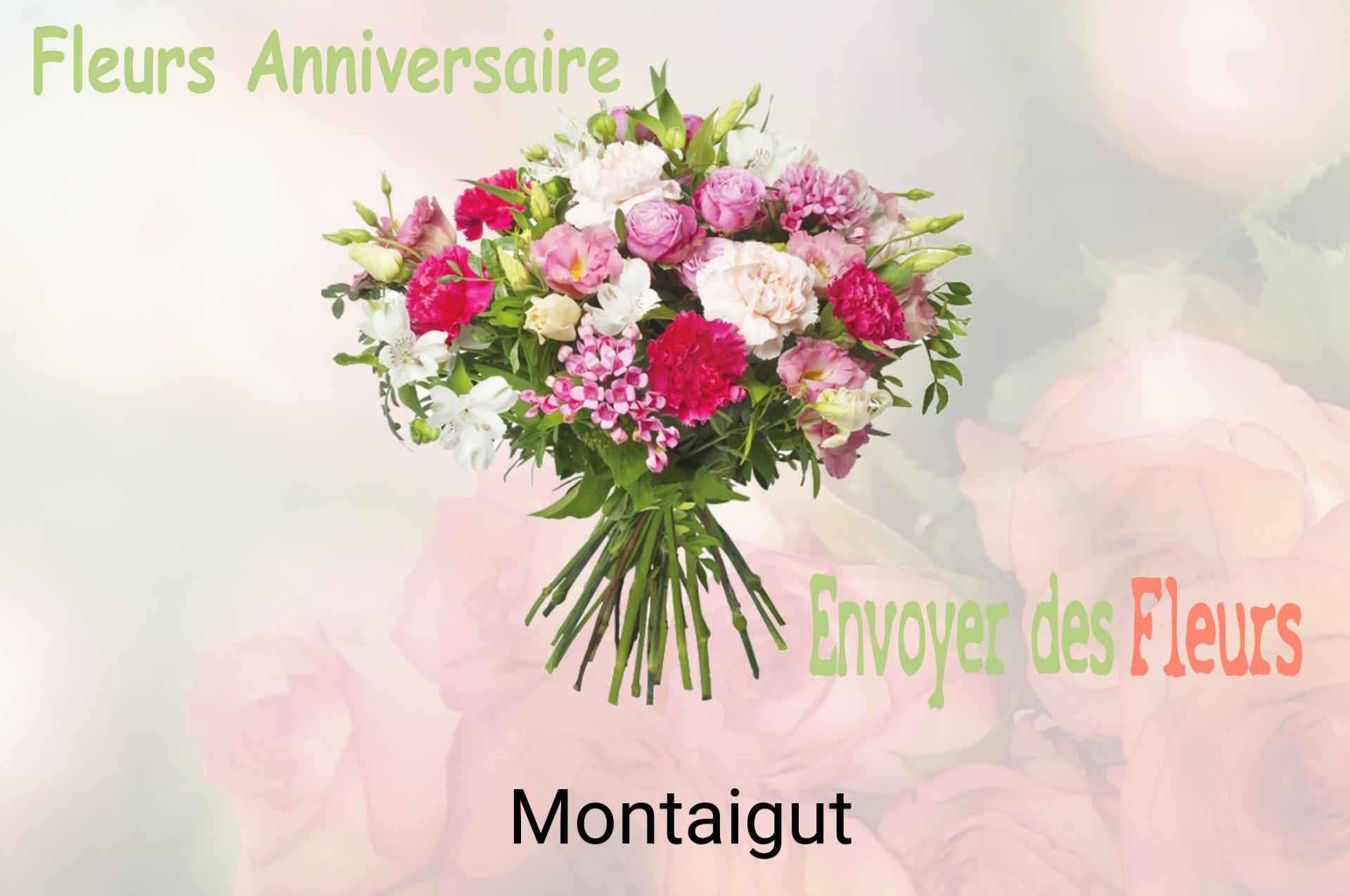 Bouquet de fleurs d’anniversaire livré à Montaigut